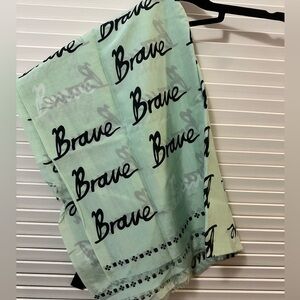 Coach “Brave” Seafoam Green Scarf
